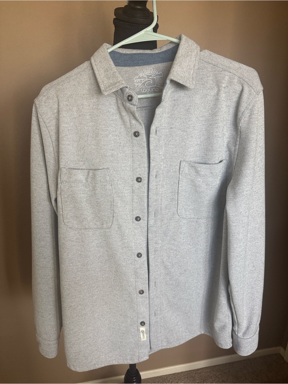 Laguna Grey Button Up Shirt M - Super Soft Fabric